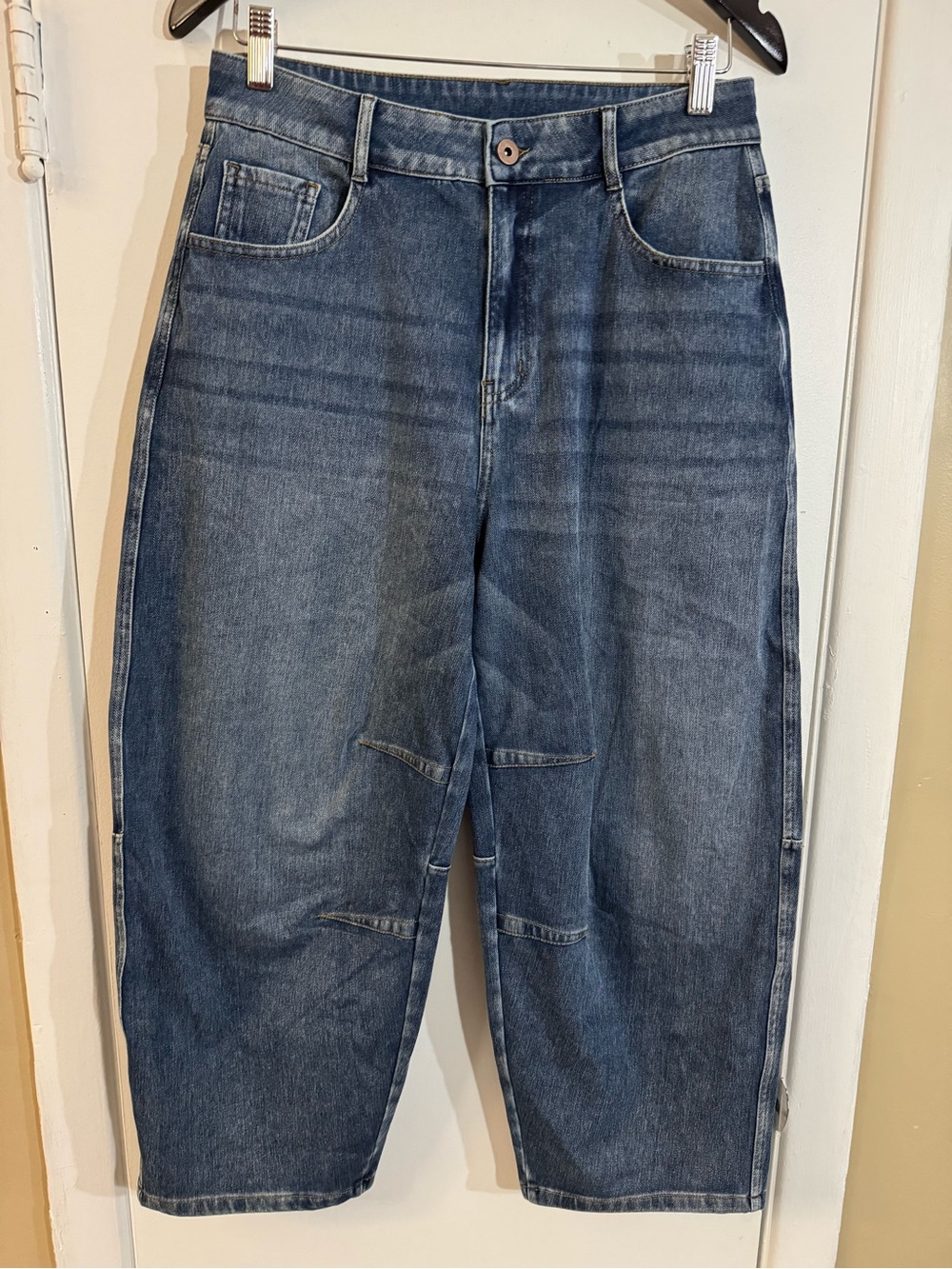 HALARA Dark Blue Boyfriend Denim Jeans